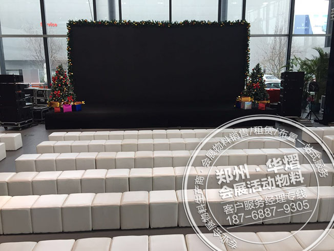 郑州奔驰活动白色沙发凳租赁